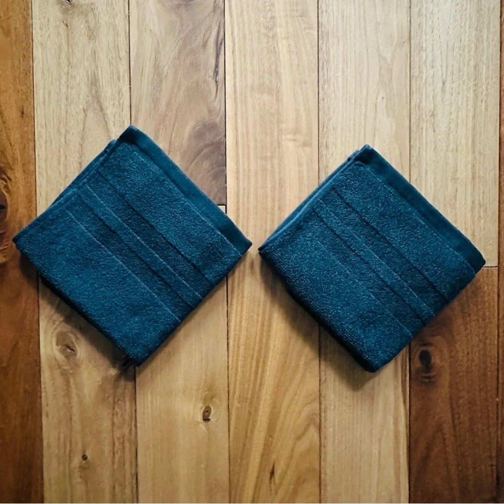 Ralph Lauren Payton Washcloth Loft Gray Set of 2 New With Tags
